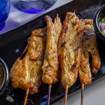Chicken satay.