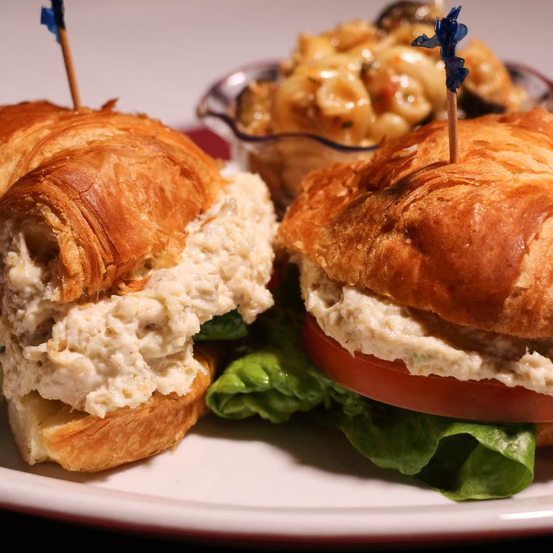 Salad on Croissant photo