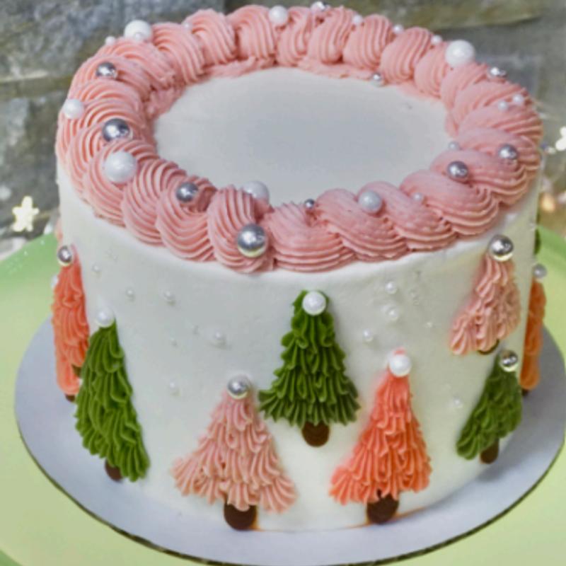 6inch 3 layer Almond Cake (Holiday decor) photo_8