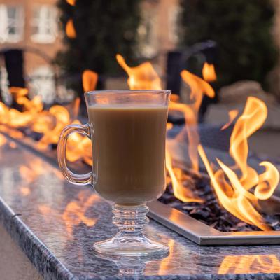 Forty-eighth Street Coffee served on a fire pit table outside