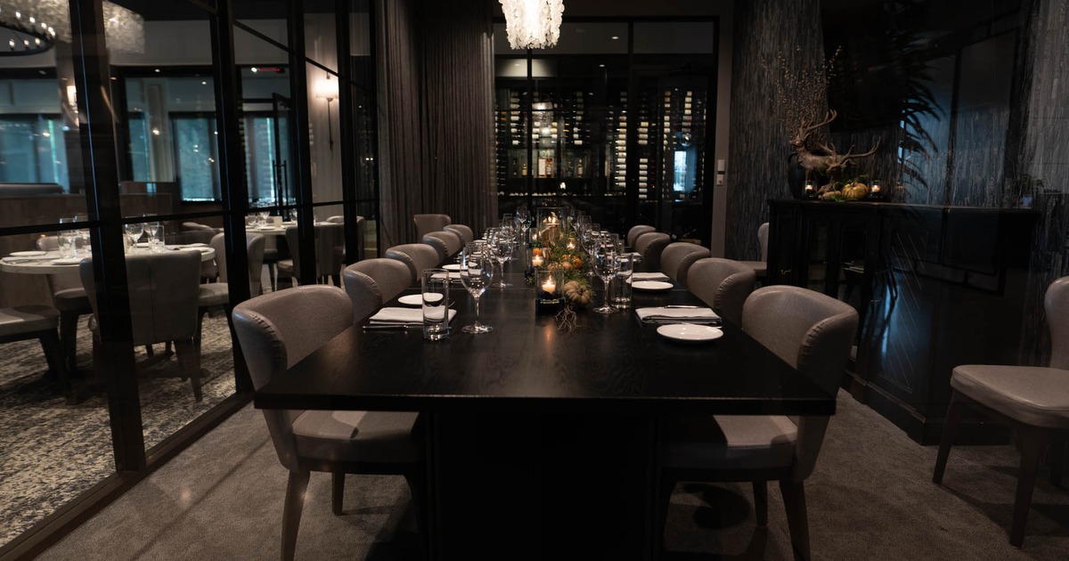 Interior, set dining table