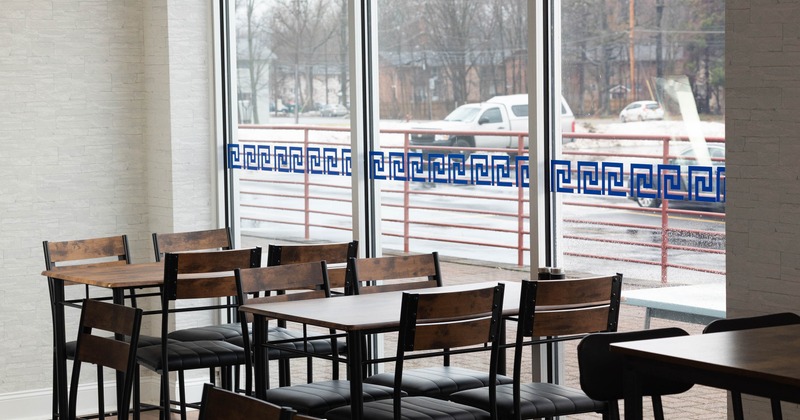Tables by the window