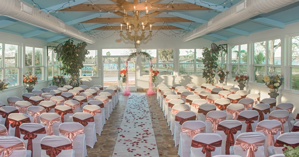 Tables set for dining