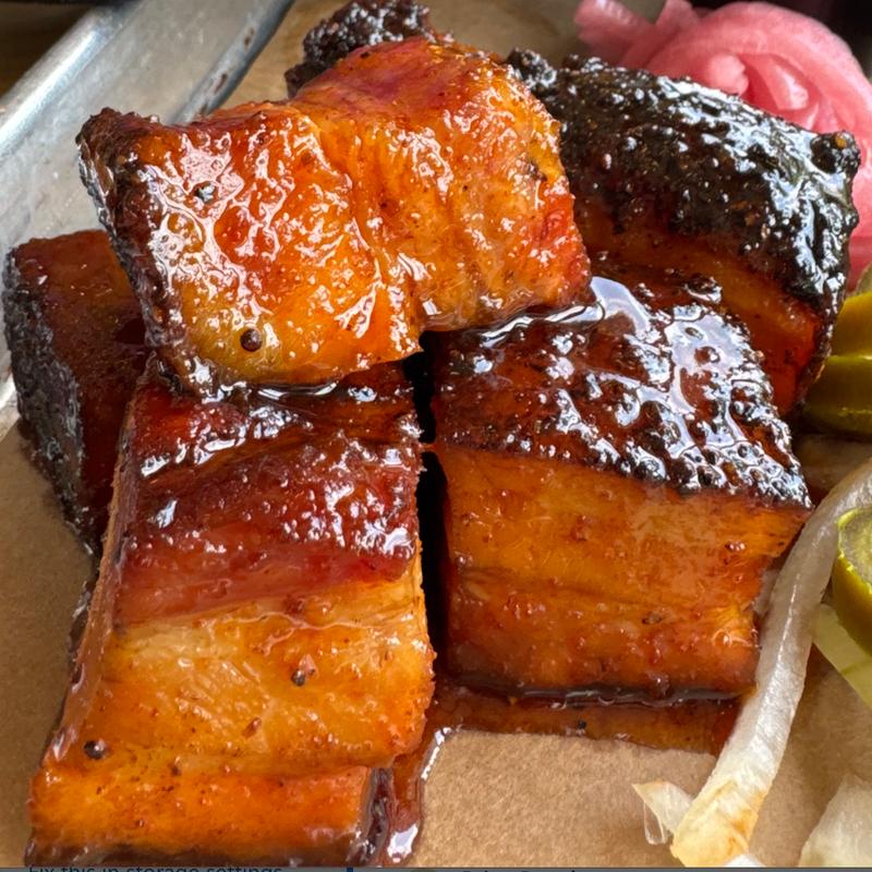 menu item 9 of 35, Smoked Pork Belly Burnt Ends