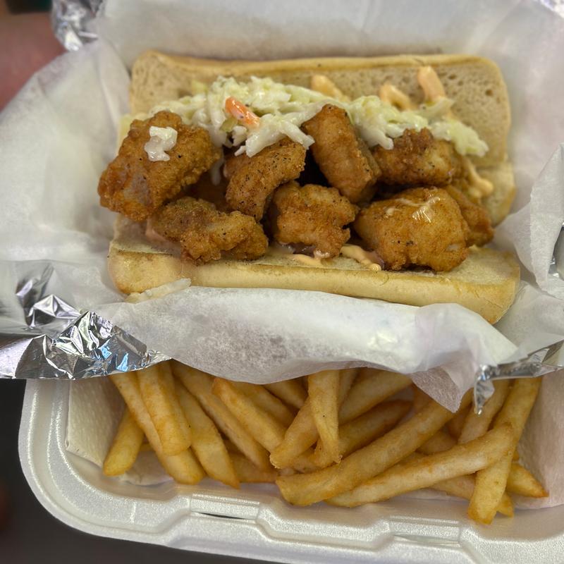 Catfish Po Boy Sandwich Basket photo