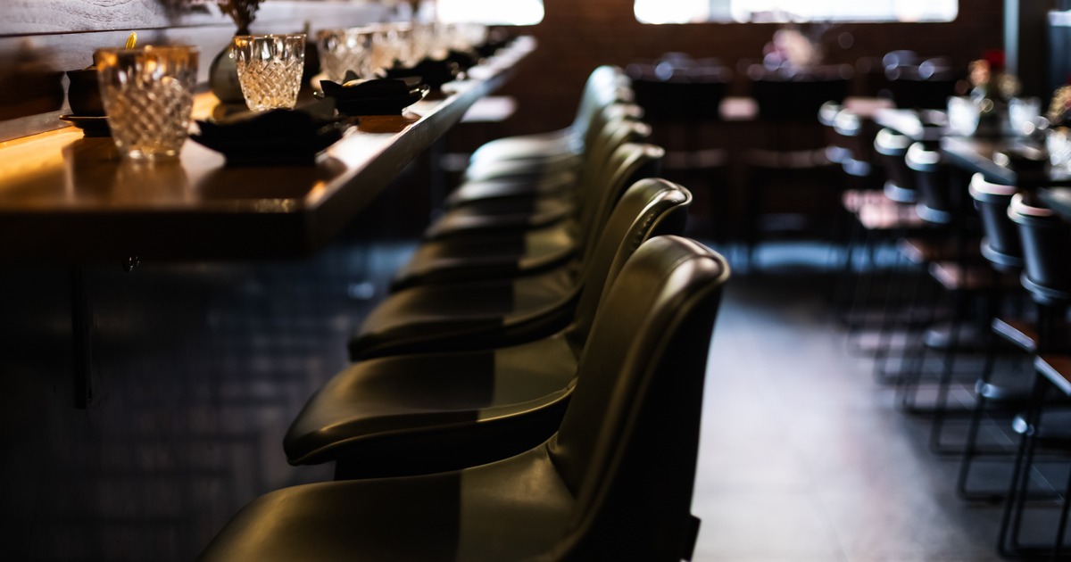 Bar, chairs