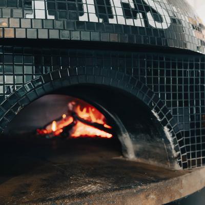 Pizza oven.