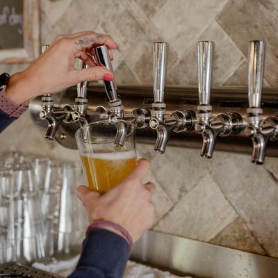 Beer pouring