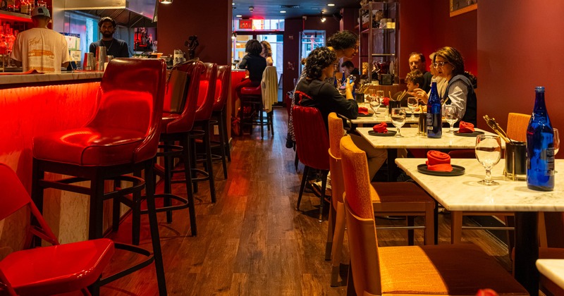 Interior, dining area