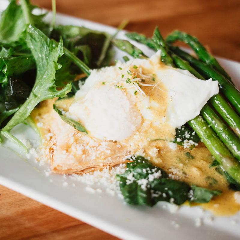 Puff Pastry Benedict (Veggie) photo