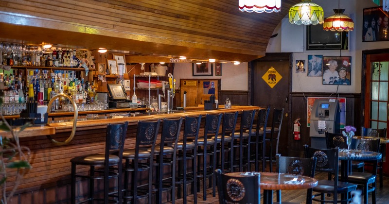 Interior, table and seating