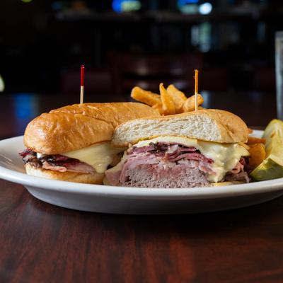 Hummer sandwich and fries.