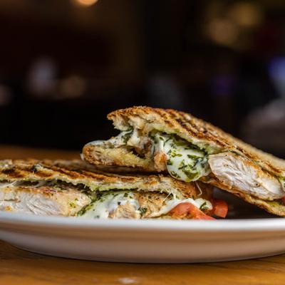Chicken and pesto panini
