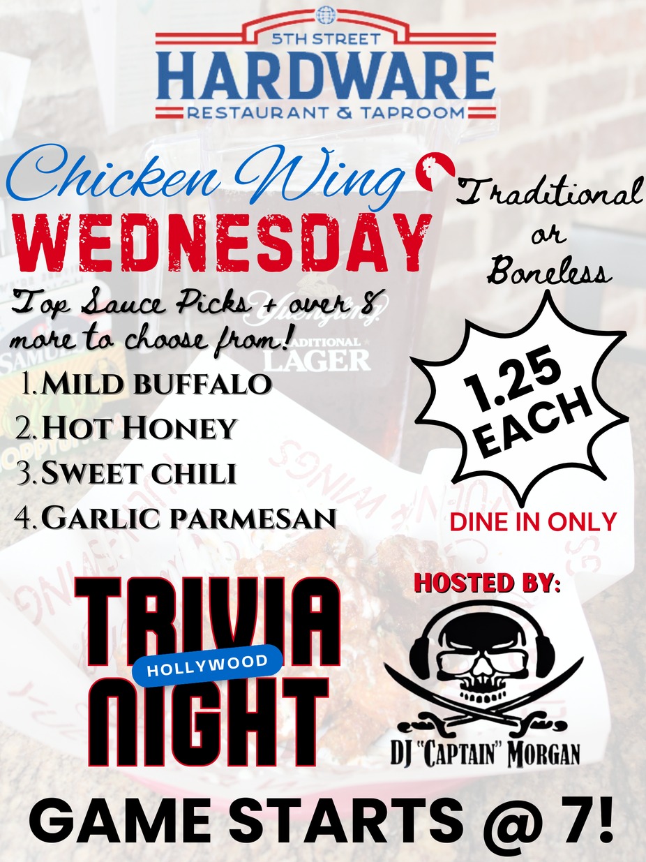 Wings & Wine Wednesday event photo