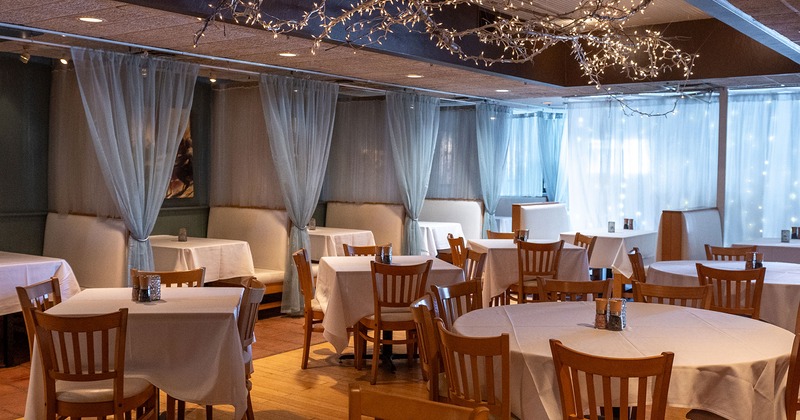 Restaurant interior, dining area