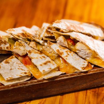 Chicken Quesadillas.