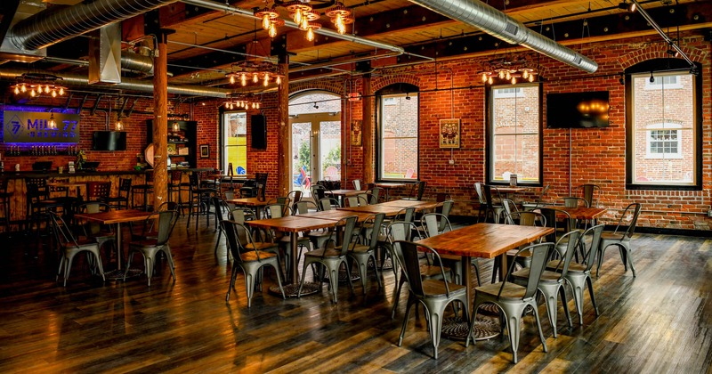 Interior, chairs and tables