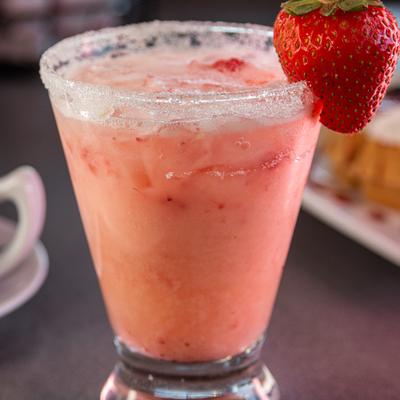 Strawberries and cream margarita.