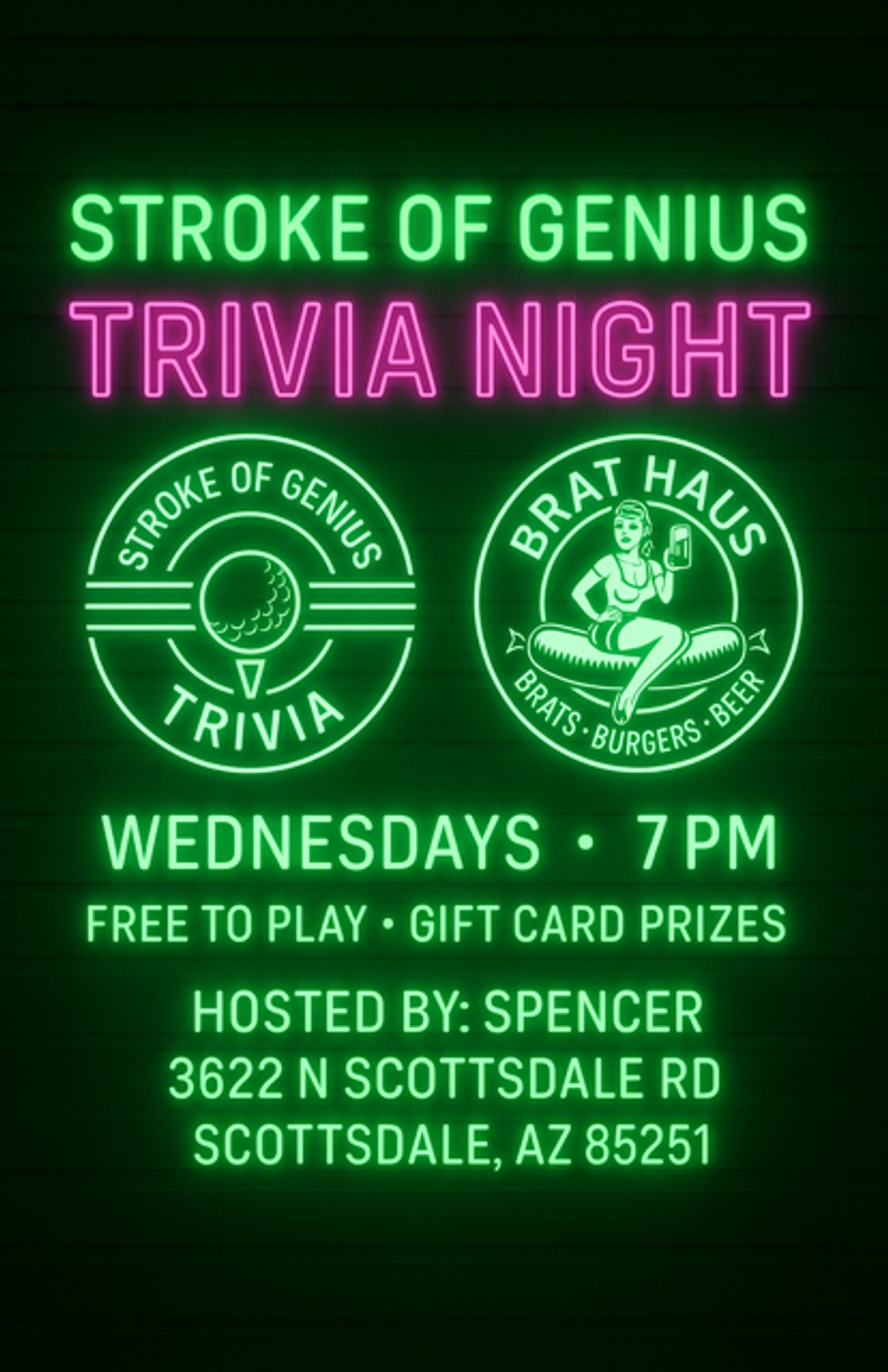 Stroke Of Genius Trivia event photo