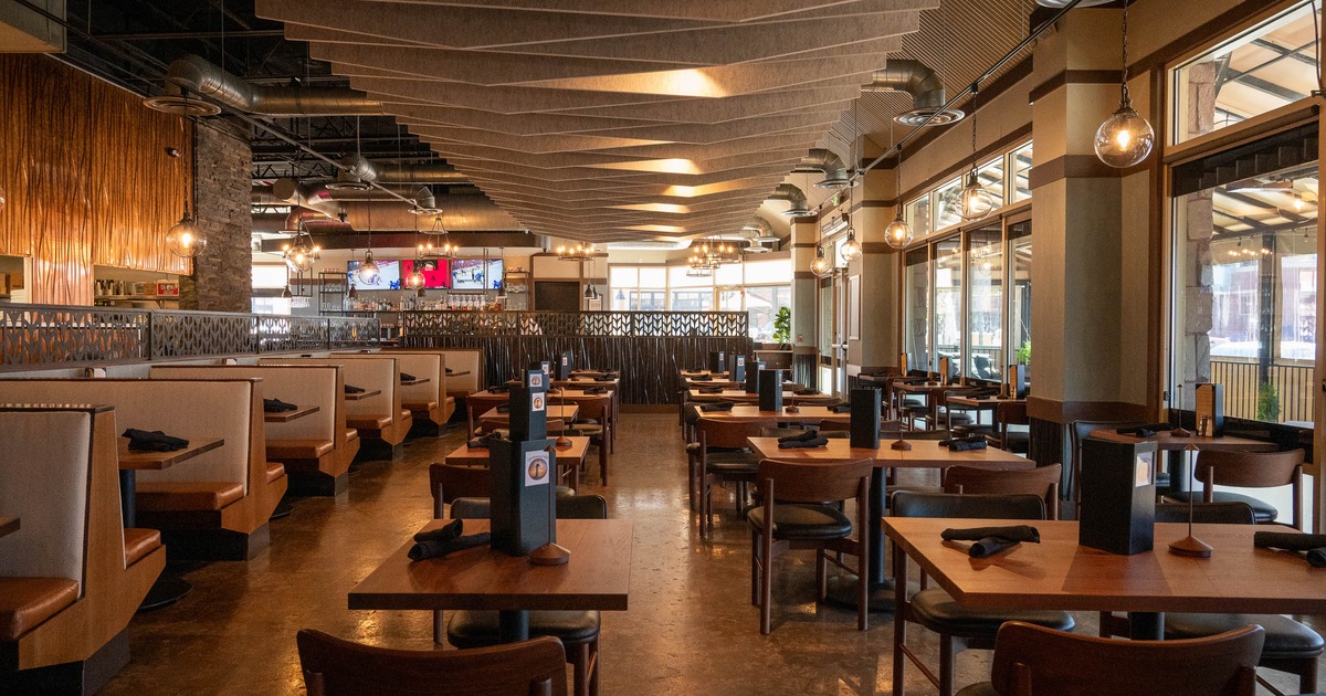 Interior, spacious dining area