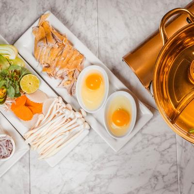 Pho Hot Pot Free Range Chicken.