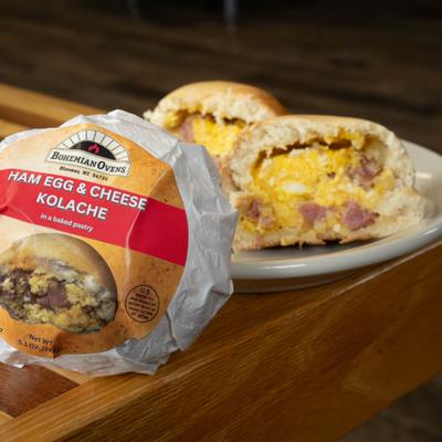 Ham, Egg and Cheese Kolache.