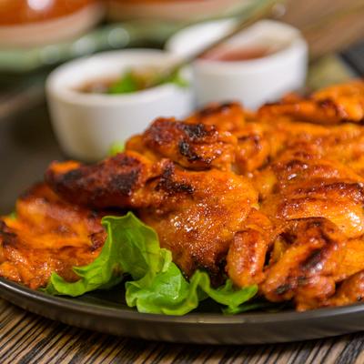 Grilled marinated chicken.