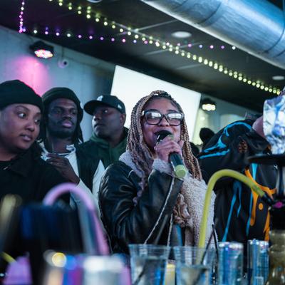 Sandbar Surf Bar, people at a party.