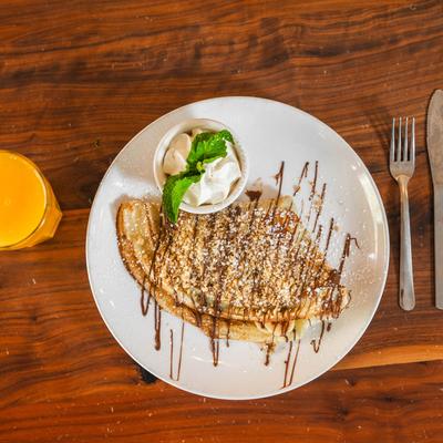 Nutella Banana Crepe.