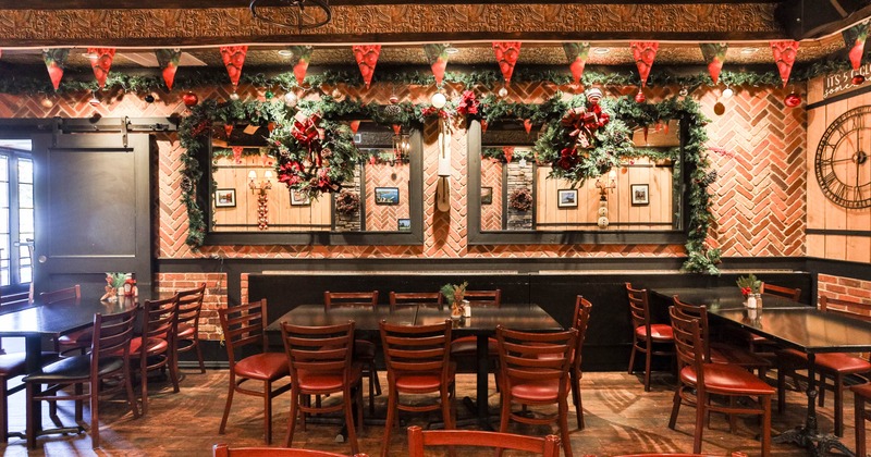 Decorated dining area