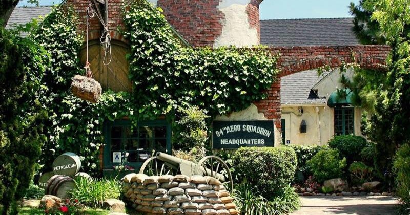 Rustic outdoors garden and entrance