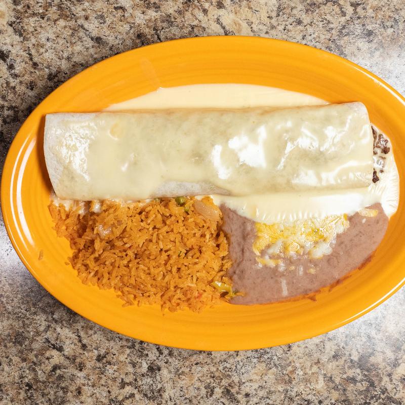menu item 1 of 8, Steak & Cheese Burrito