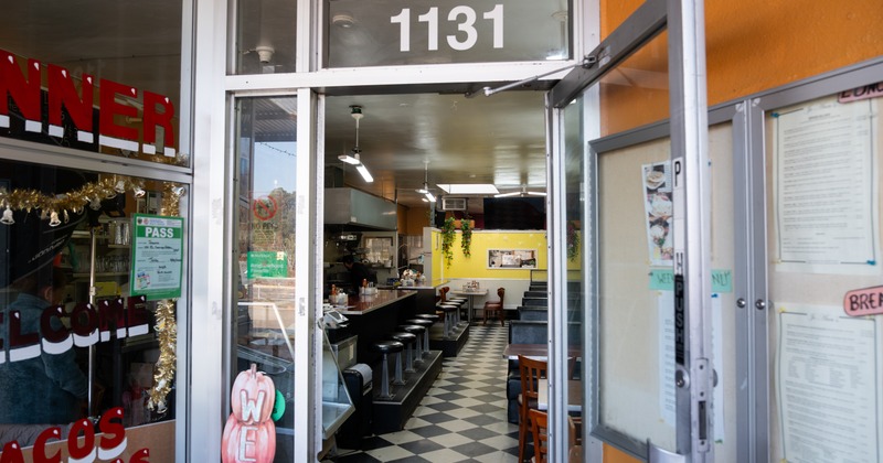 Restaurant front entrance