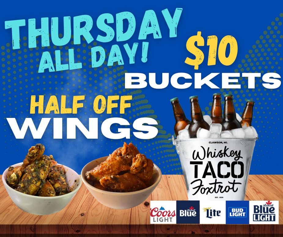 Half Off Wing & $10 Buckets Thursdays event photo