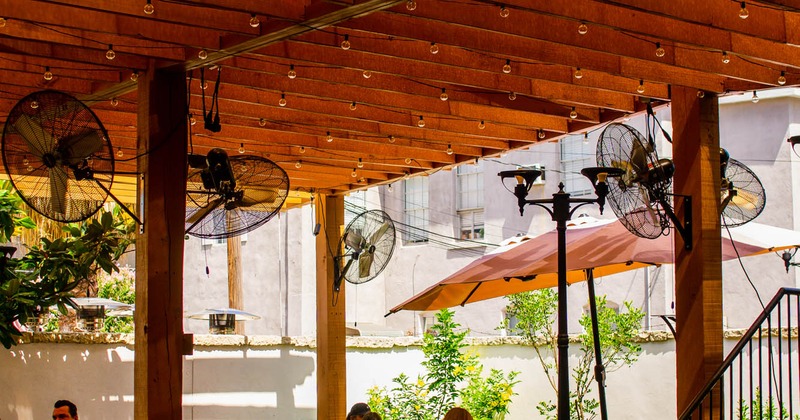 Outside seating area