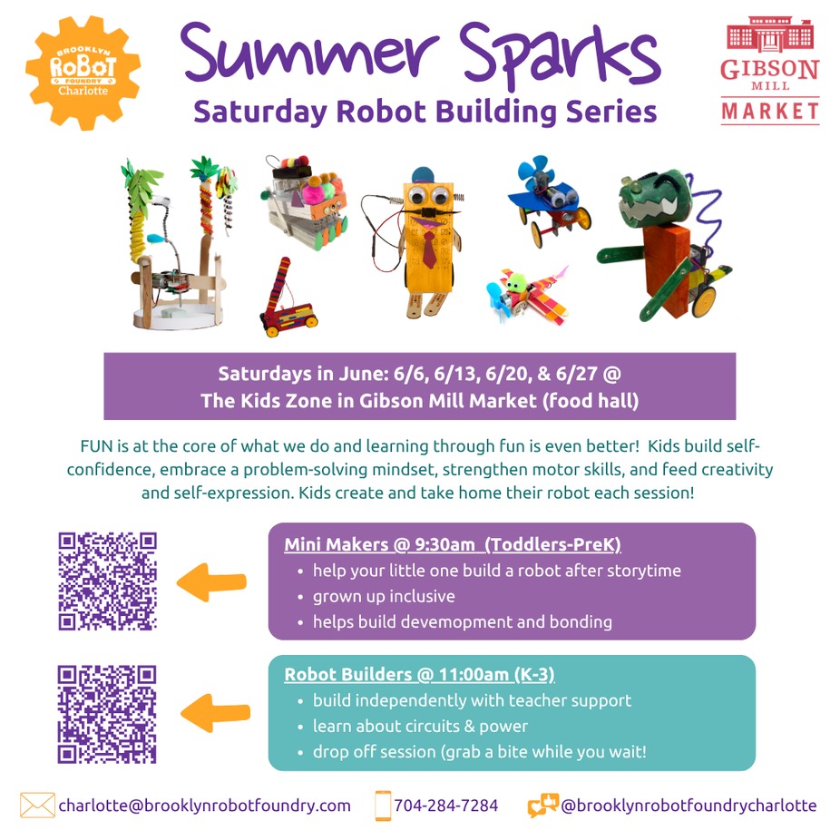 Summer Sparks: Saturday Robot Building Series event photo