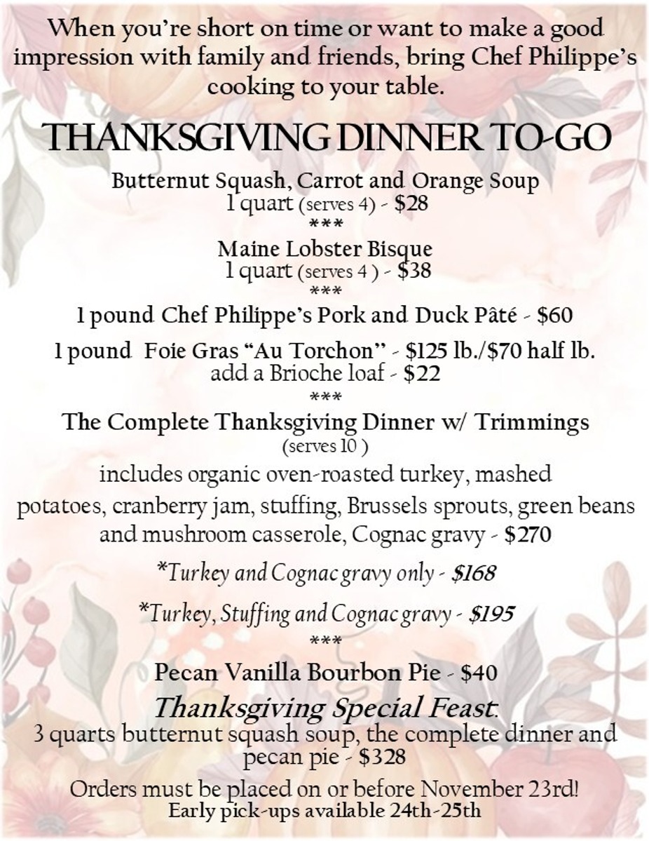 THANKSGIVING DINNER TO-GO event photo