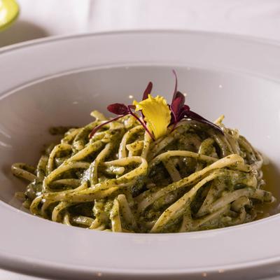 Linguine with Pesto.