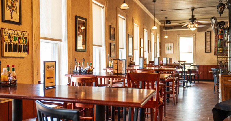 Interior seating area