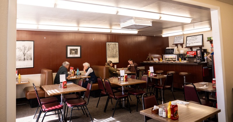 Tables and chairs, guests
