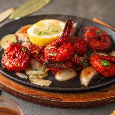 Tandoori grilled shrimp