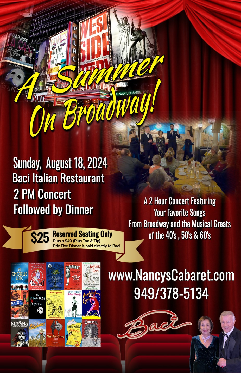 A Summer on Broadway by Nancy's Cabaret Sunday August 18th event photo