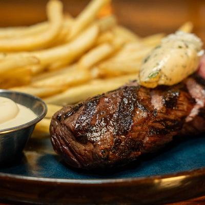 Wagyu Steak and fries.