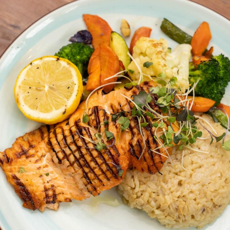 Grilled Fresh Sustainable Salmon photo