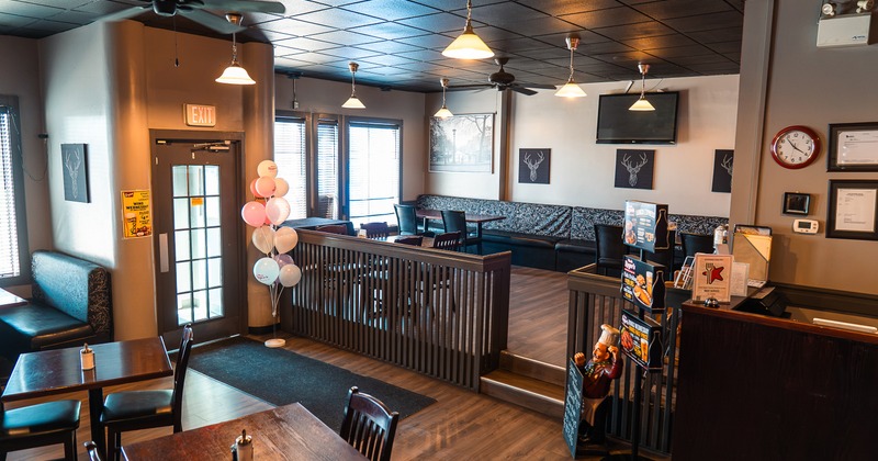 Cozy and spacious restaurant interior