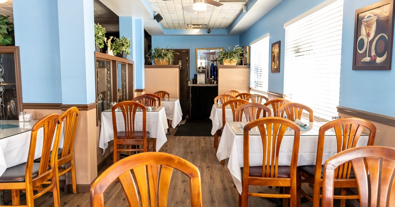 Nicely done interior dining area