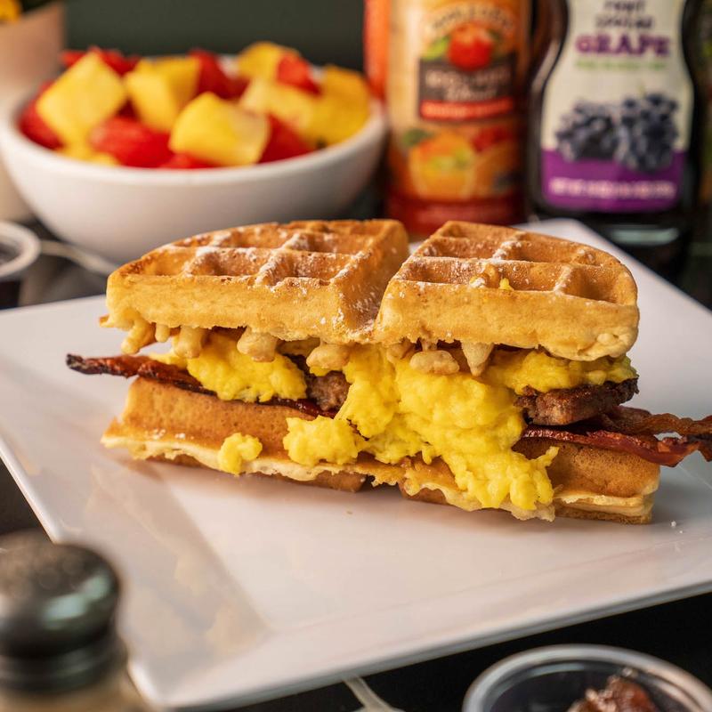 menu item 1 of 8, Waffle