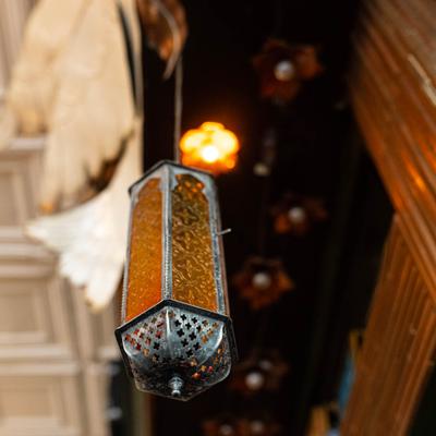 Hanging lantern.