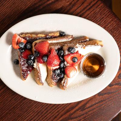 Raspberry Brie French Toast.