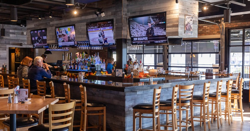 Interior, bar counter area